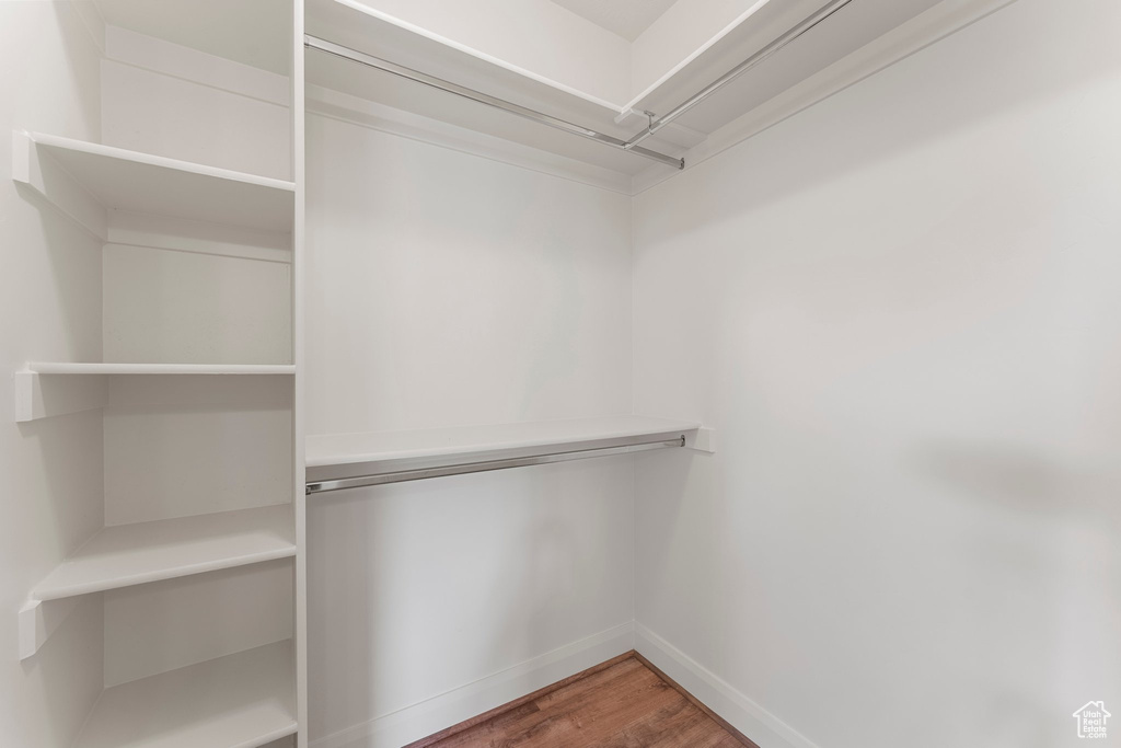 Spacious closet featuring wood finished floors