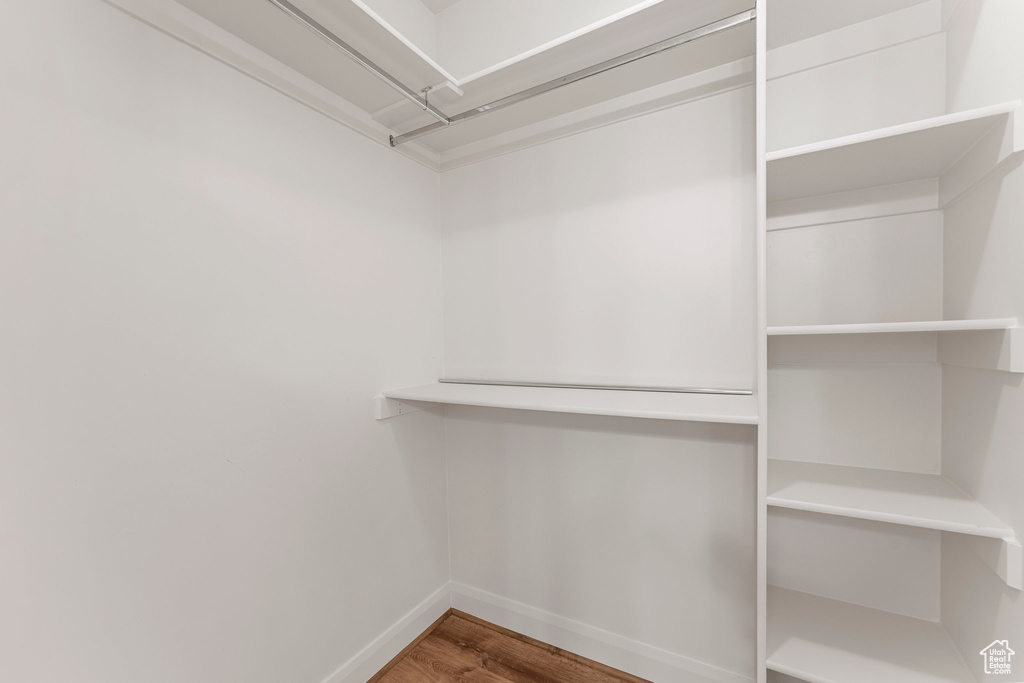 Spacious closet featuring wood finished floors