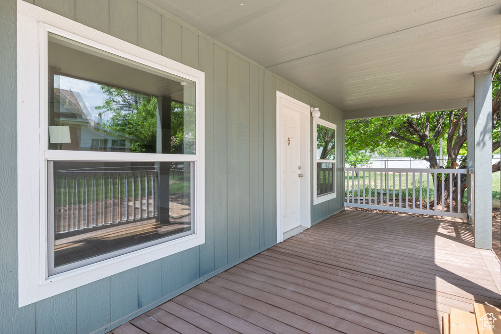 View of deck