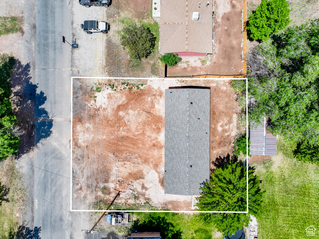 Aerial view of property's location featuring property boundaries highlighted