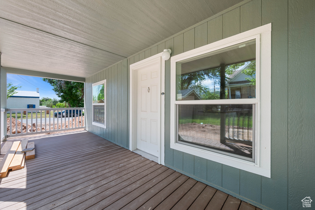 View of deck