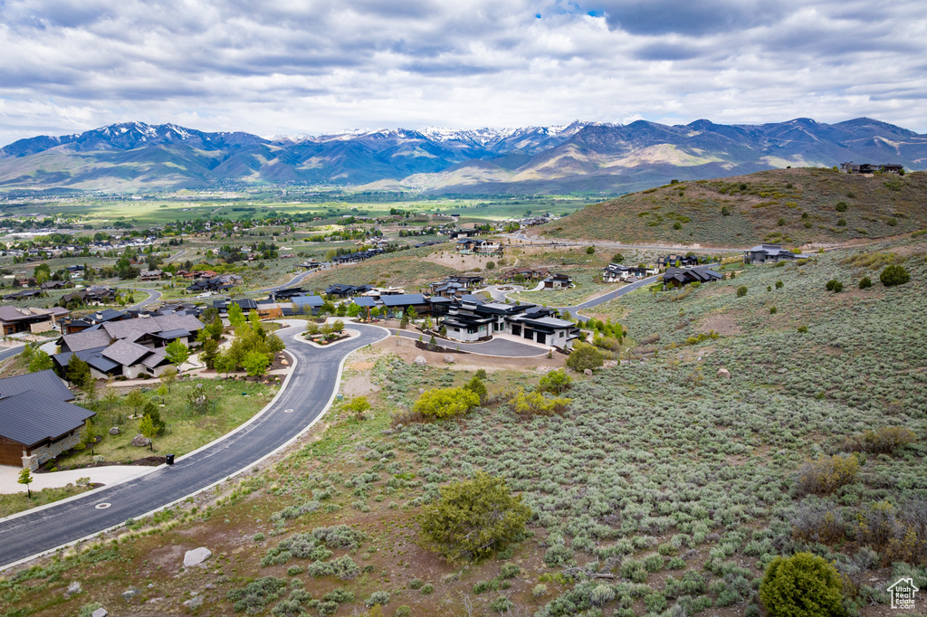 Drone / aerial view of mountains