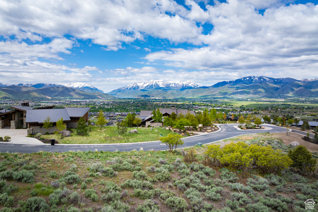 View of mountain background