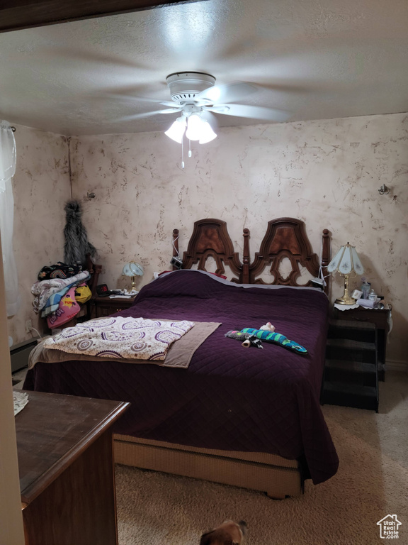 Bedroom with ceiling fan
