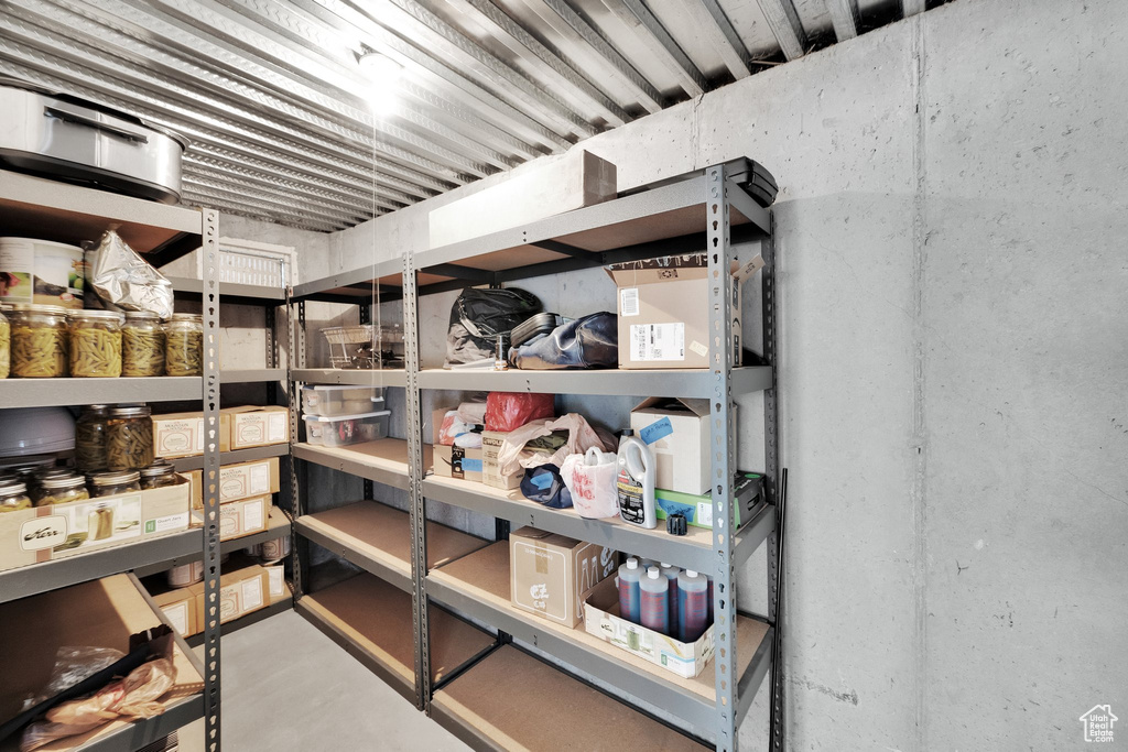 View of storage area