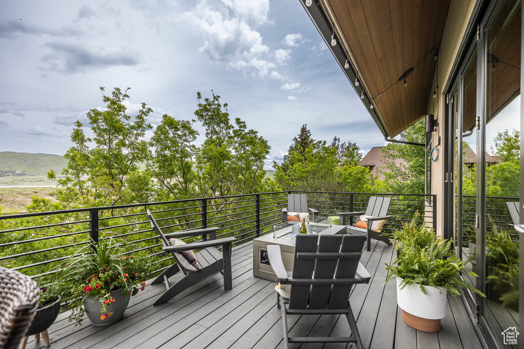 View of deck