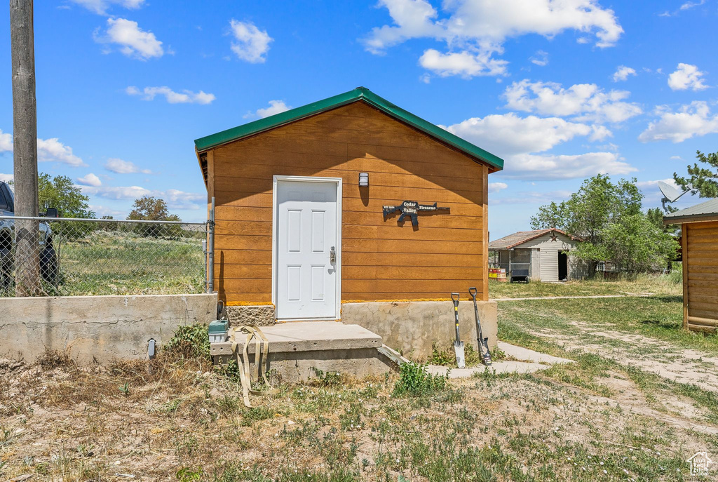 View of outbuilding