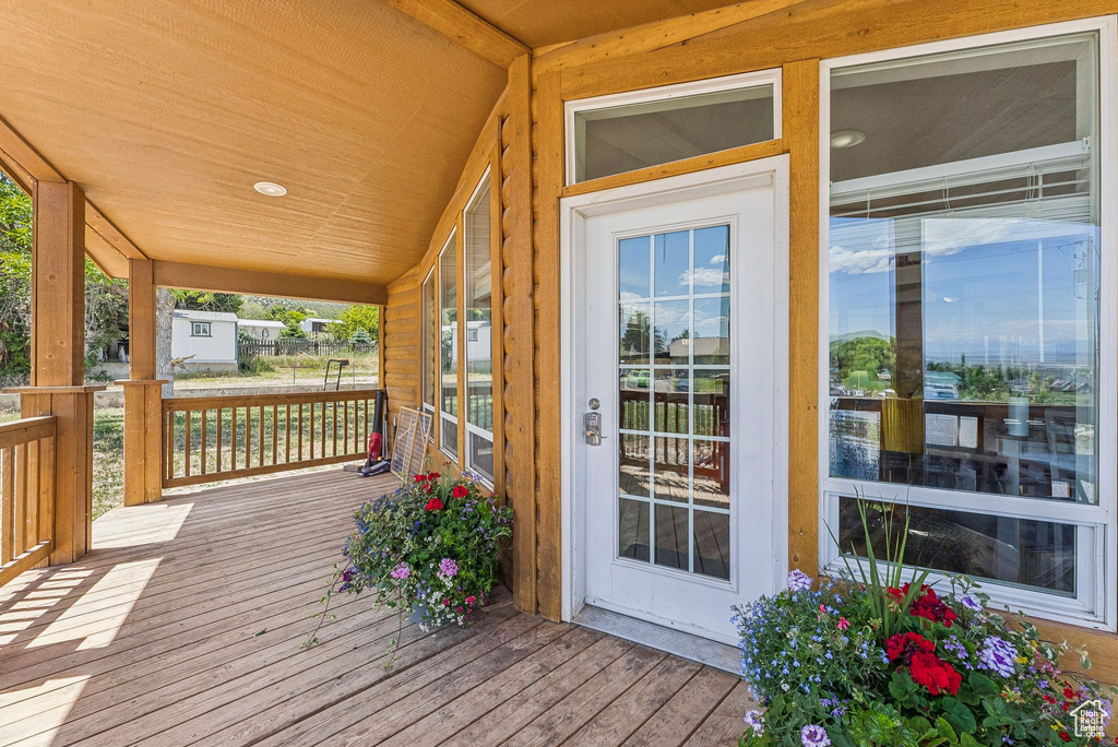 View of deck
