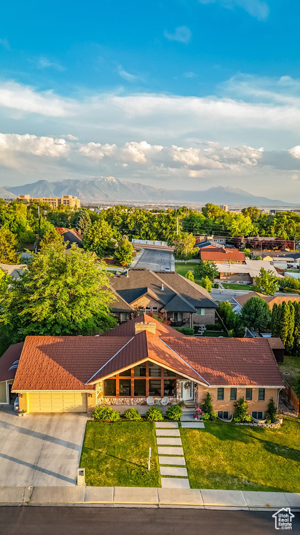 View from above of property