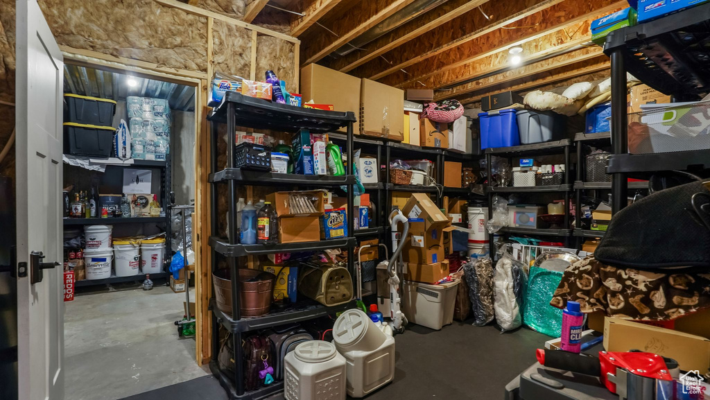 View of storage area