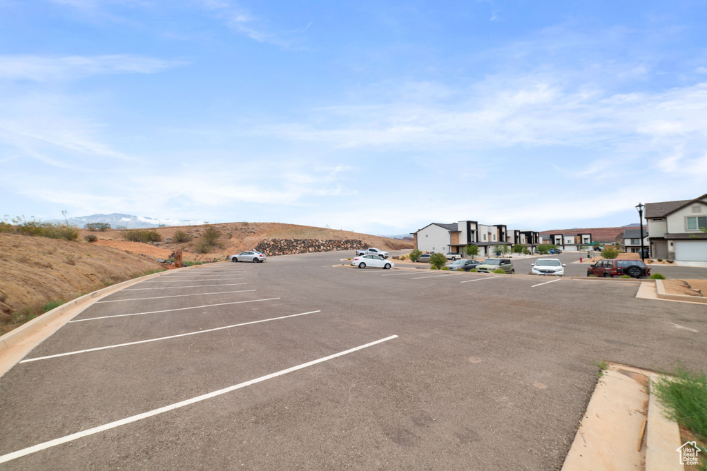 View of uncovered parking lot