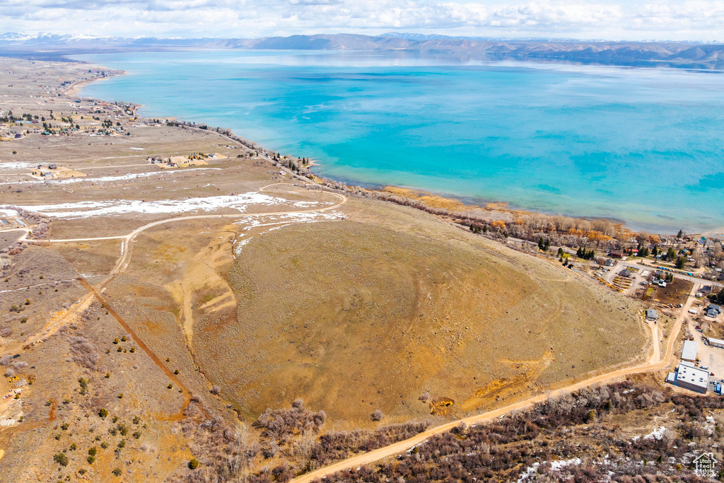 Drone / aerial view of a large body of water