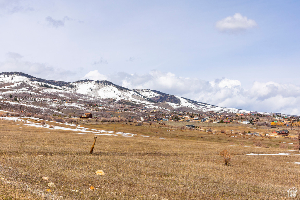 Mountain view featuring rural landscape