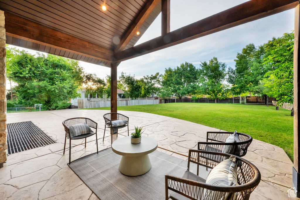 View of patio