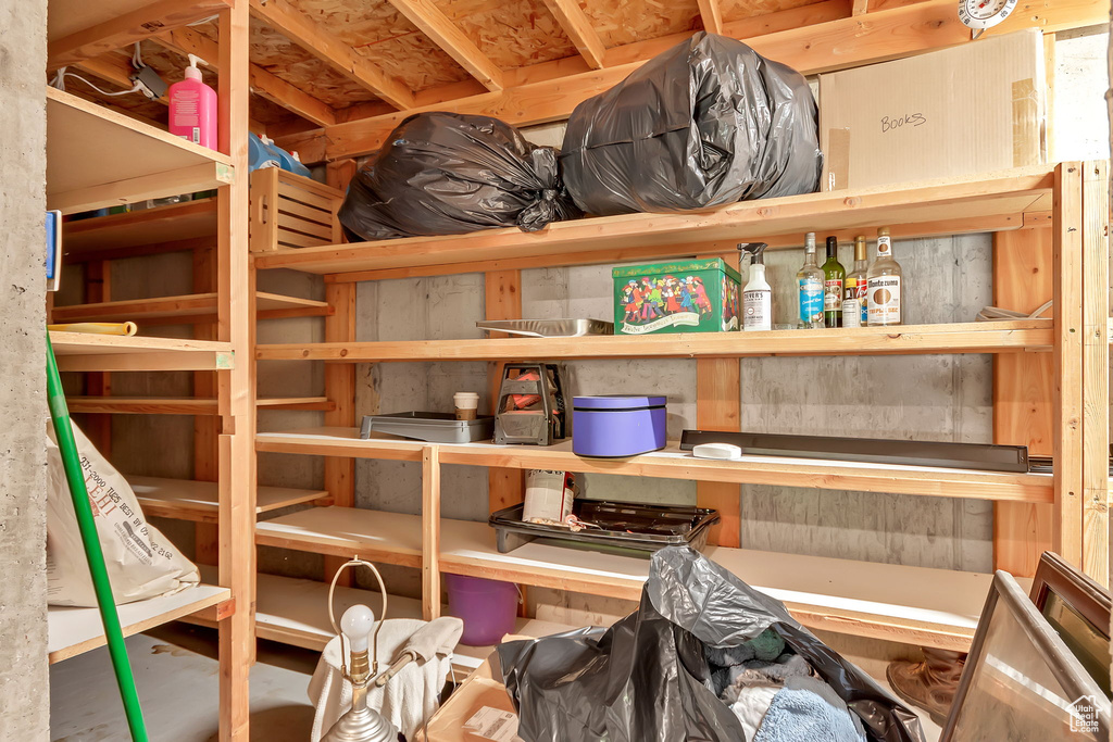 View of storage area