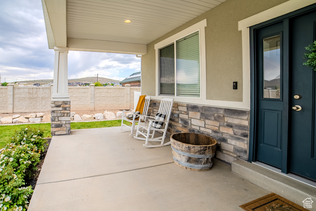 View of patio