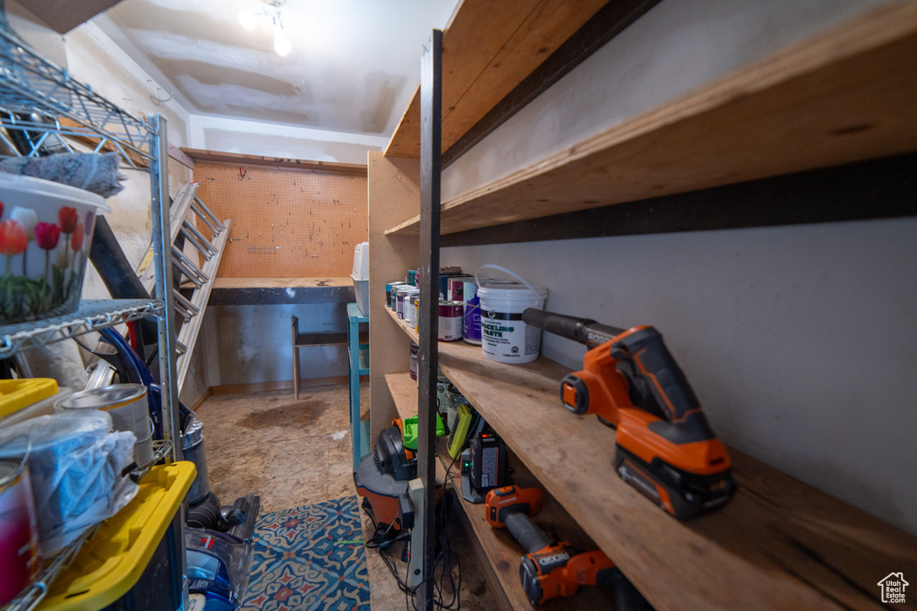View of storage area