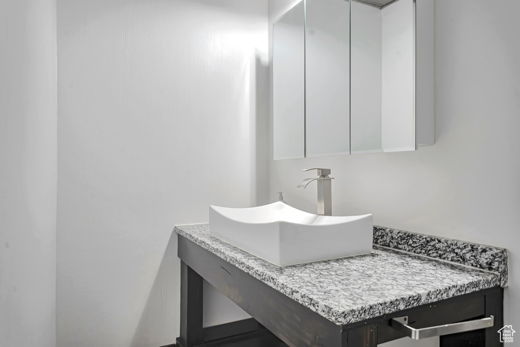 Bathroom featuring vanity