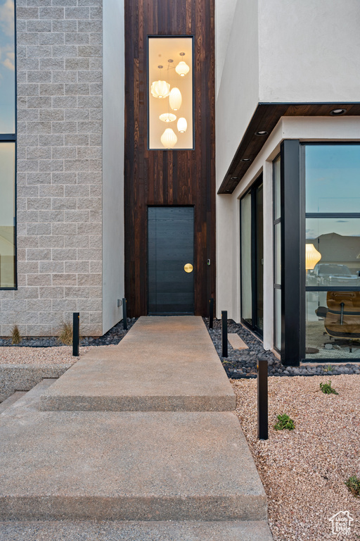 View of entrance to property
