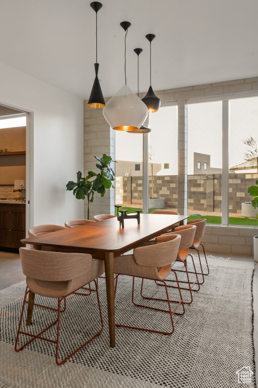 View of dining area