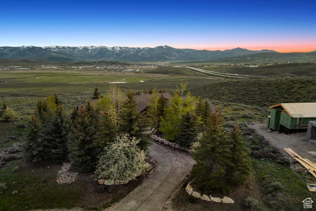 View of mountain background