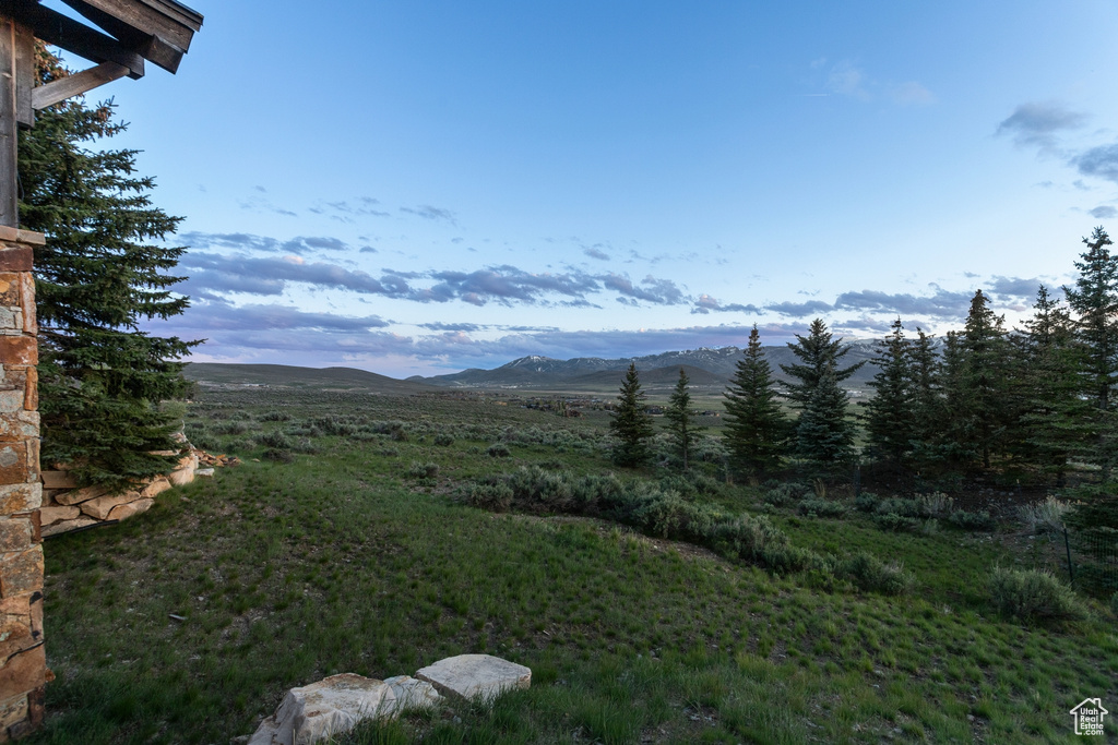 View of mountain backdrop