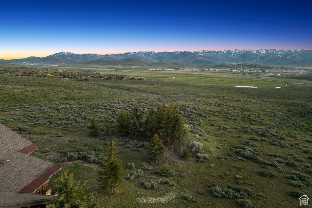 View of mountain background