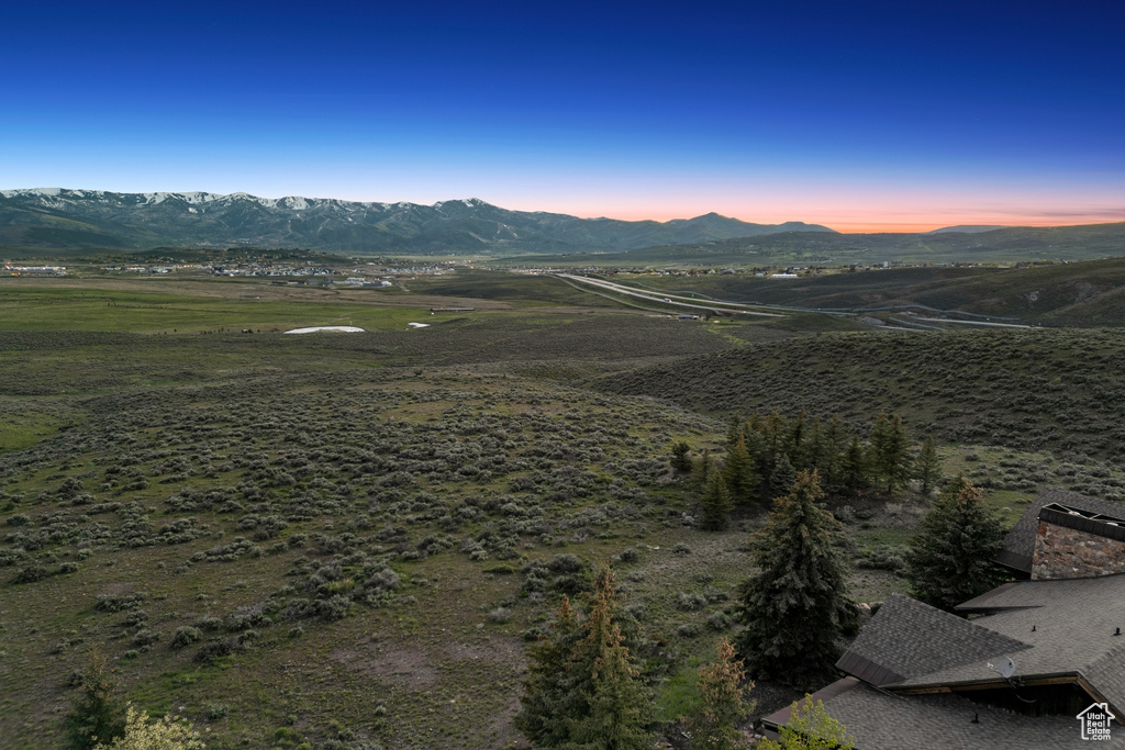 View of mountain backdrop