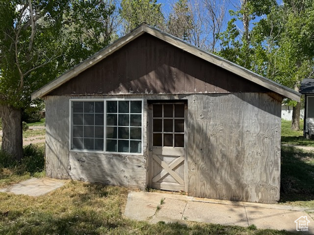 View of outbuilding