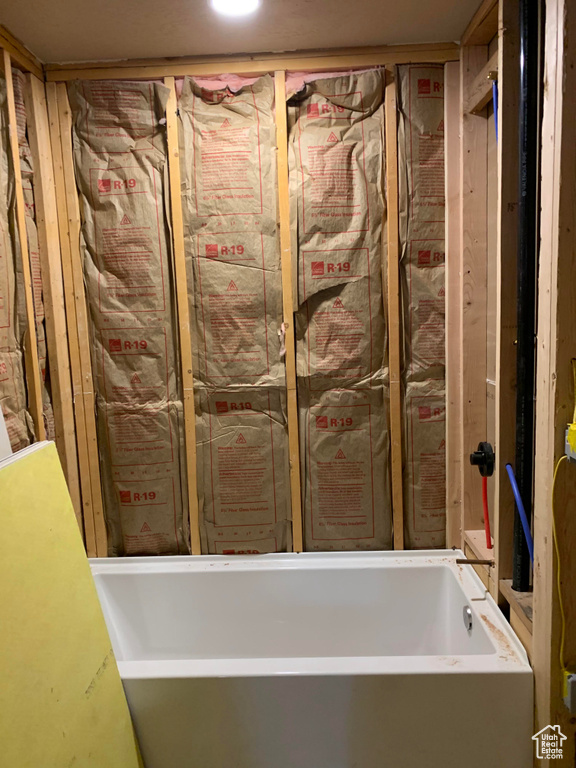 Full bath with a freestanding bath