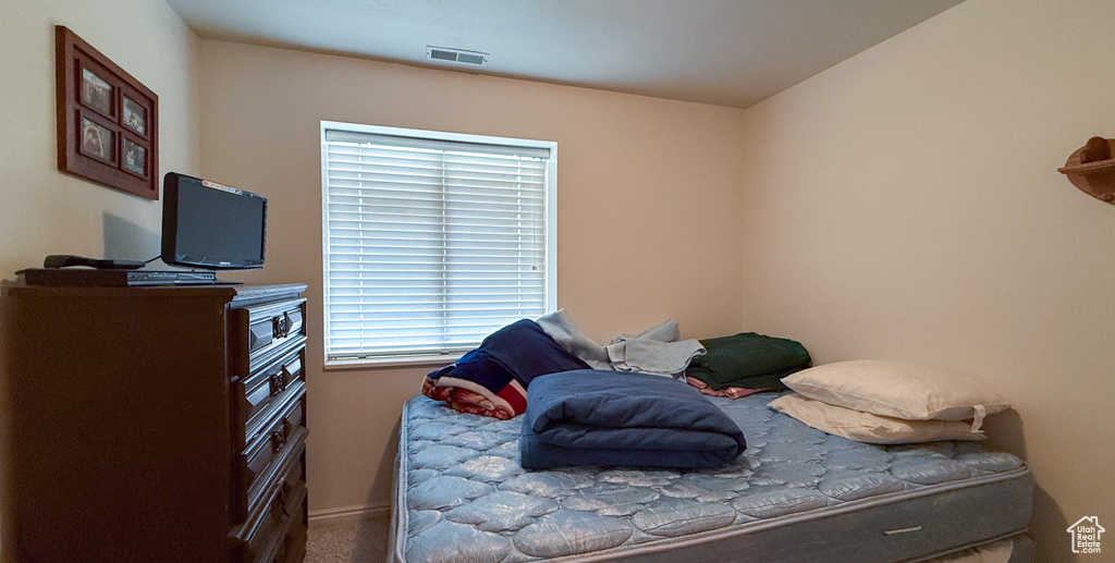 Bedroom featuring carpet floors