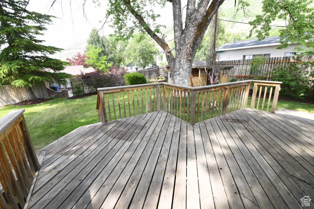 View of deck