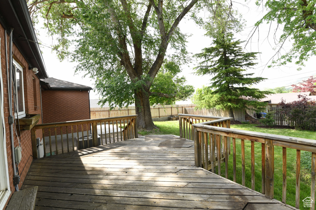View of deck