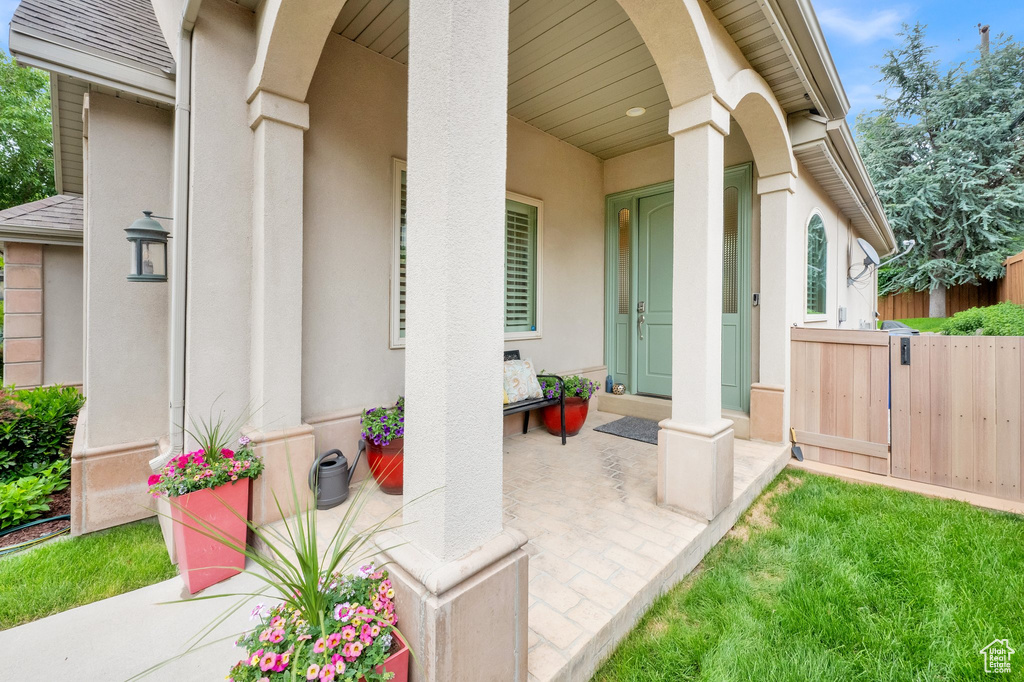 View of patio