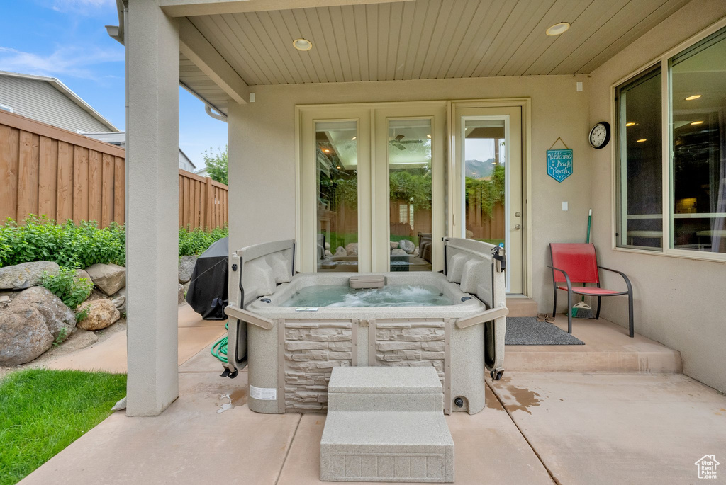 View of patio