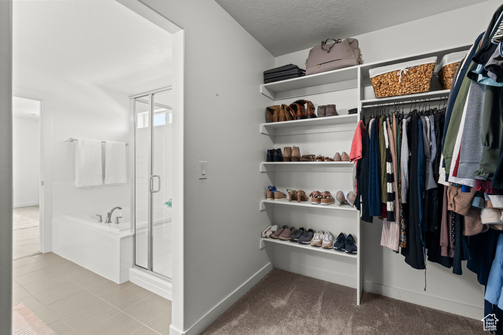 View of spacious closet