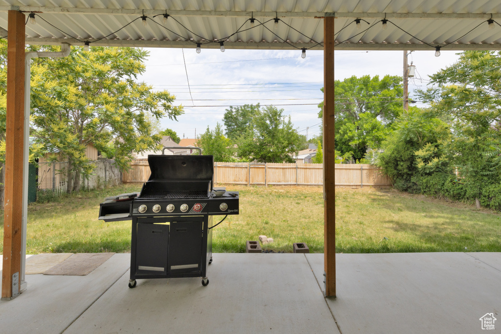 View of patio / terrace featuring area for grilling