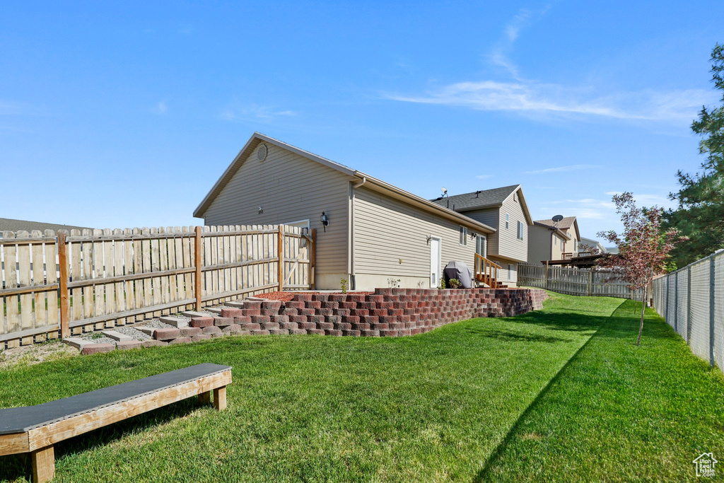 View of back of property