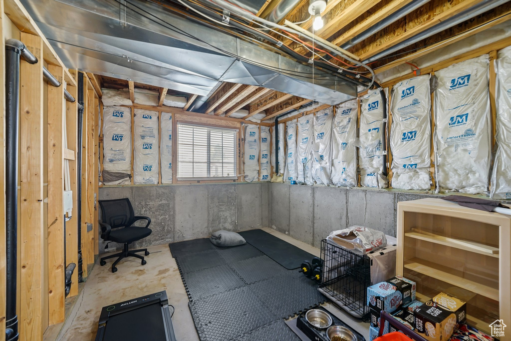 View of basement