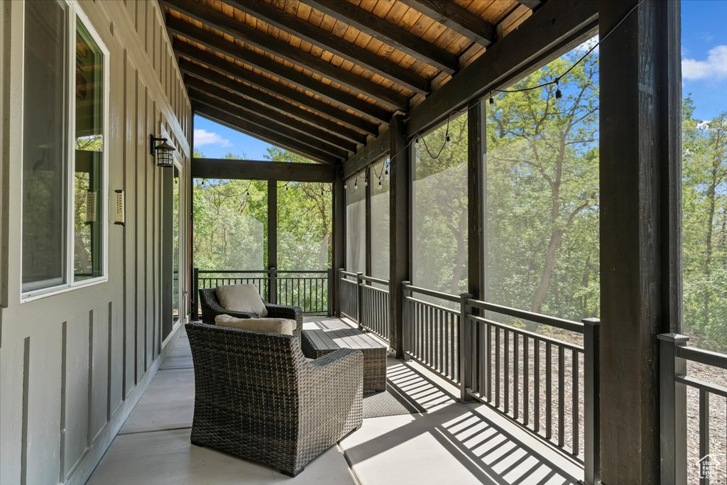 View of sunroom
