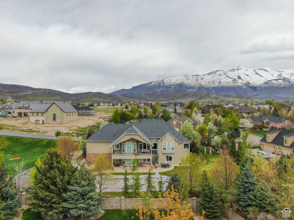 Mountain view featuring nearby suburban area