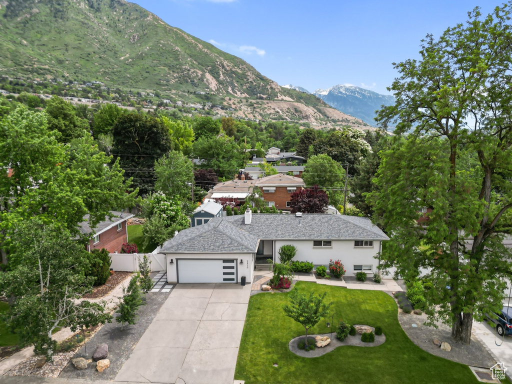 View of mountain background