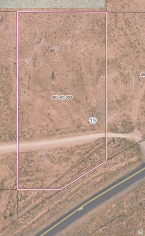 Map / location with property parcel outlined