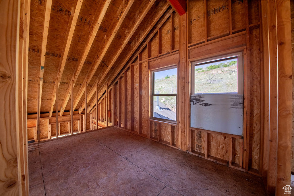 View of attic