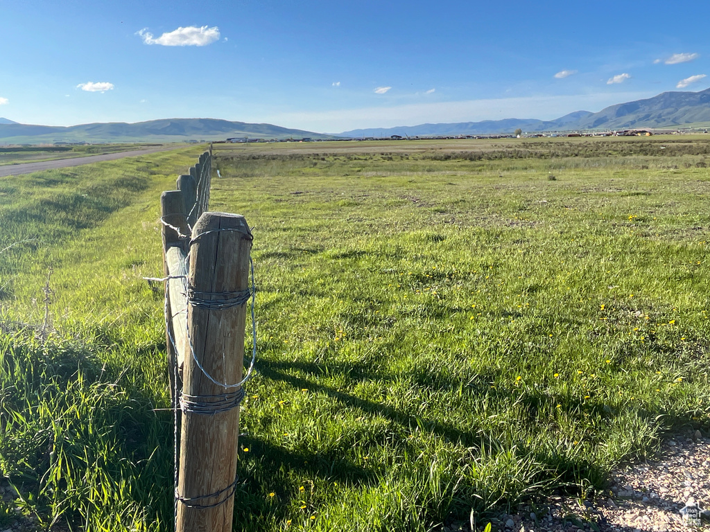 Mountain view featuring rural landscape