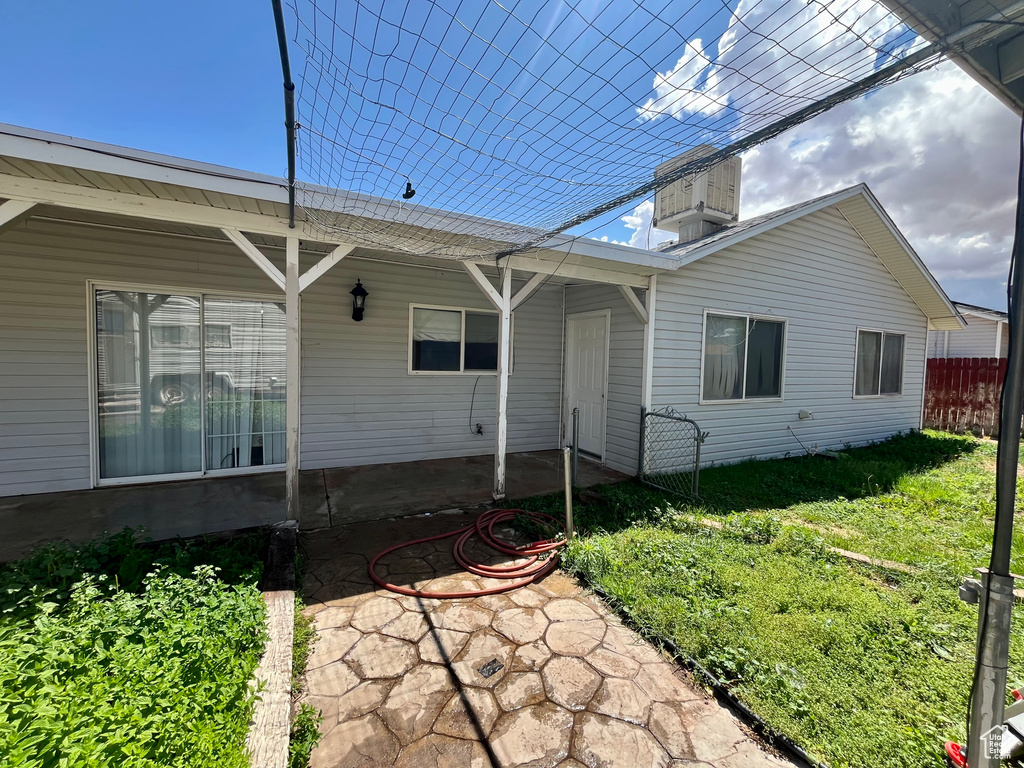 View of rear view of property