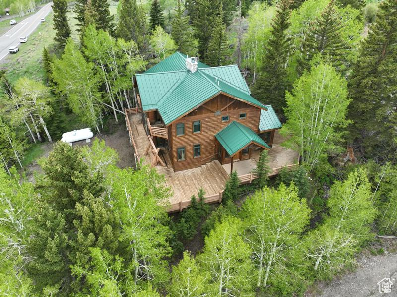 Aerial view of property and surrounding area