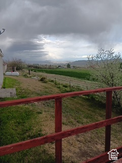 Gate featuring a rural view