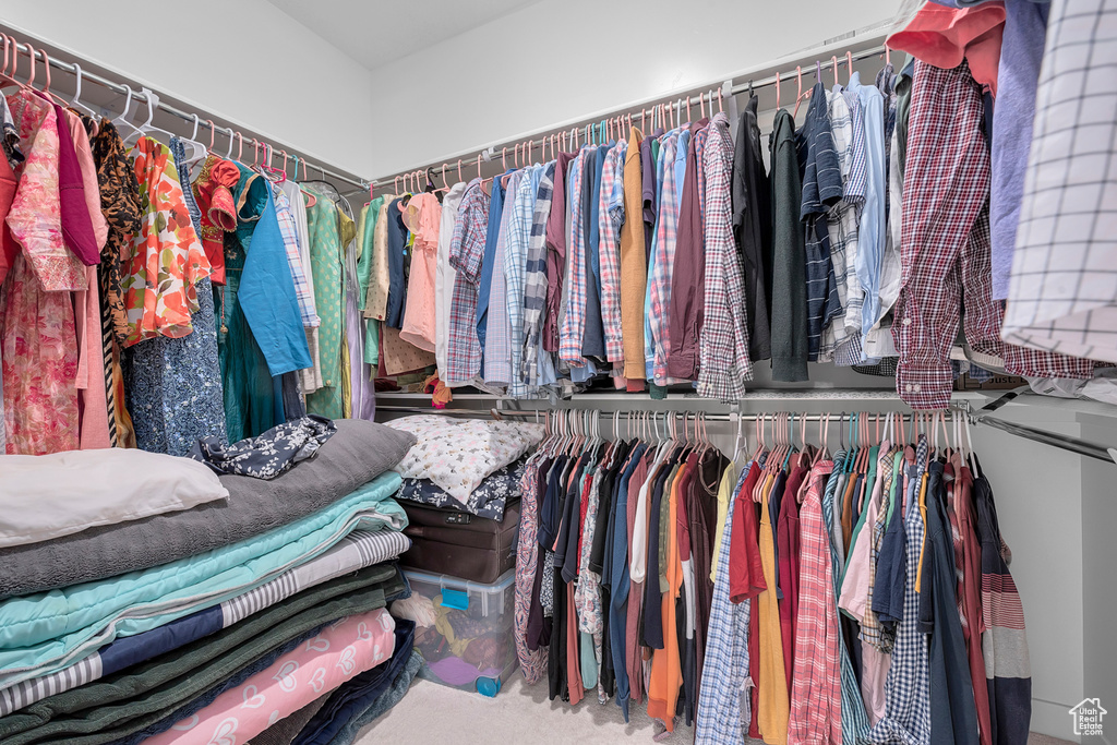 View of spacious closet