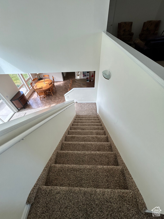 View of stairway